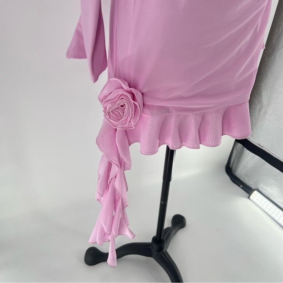 BABYBOO JULES MINI DRESS - lavender new with out tags thick contour material - Picture 4 of 5